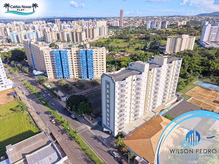 Caldas Novas Flat + Lagoa Parque - Apto. 222